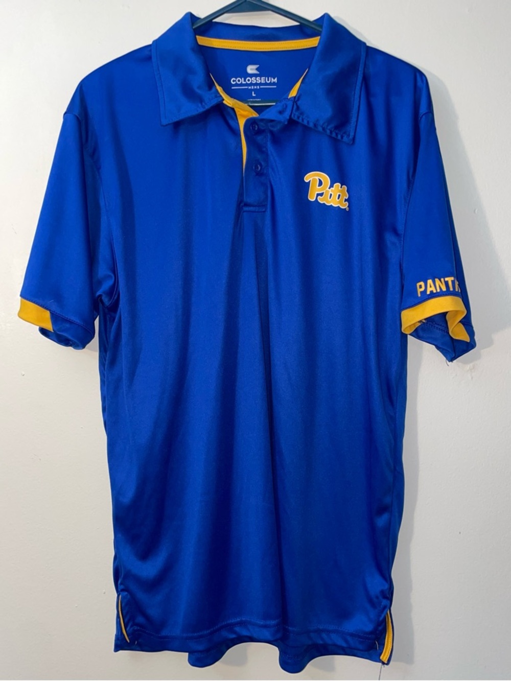 Colosseum Men’s Royal Blue Pitt Panthers Officially Licensed Polo Shirt